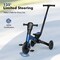 4-in-1 Kids Tricycle with Adjustable Parent Push Handle and Detachable Pedals